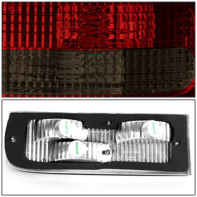 D-Motoring - Tail lights - Red Smoked Lens - Plug-n-Play - Pair - 90-96 Nissan 300zx - 3