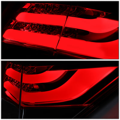 D-Motoring - Tail Lights - 3D LED Bar - Smoked Lens - Plug-n-Play - Pair - 08-12 Honda Accord 4-Dr Sedan - 4