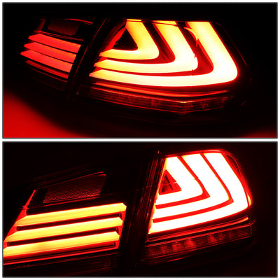 D-Motoring - Tail lights - Sequential LED Turn Signal+3D Bar - Smoked Lens - Plug-n-play - Pair - 13-15 Honda Accord 4-Dr Sedan - 3