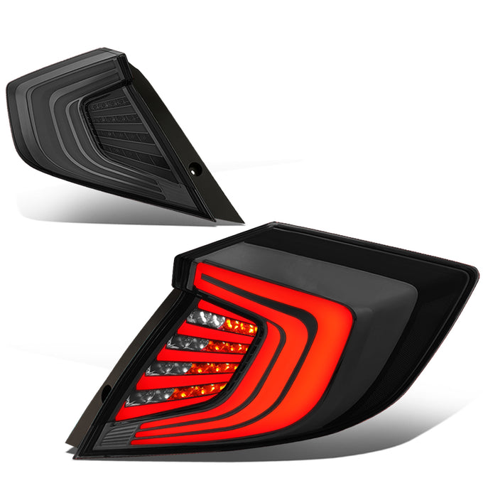 Full LED Brake/Reverse Tail Lights (Smoked) <br>16-18 Honda Civic Sedan