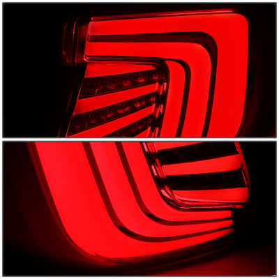 D-Motoring - 16-18 Honda Civic 4-Dr Sedan Tail Lights - 3D LED Bar - Smoked Clear Lens - Plug-n-play - Pair - 4