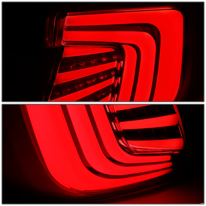 D-Motoring - 16-18 Honda Civic 4-Dr Sedan Tail Lights - 3D LED Bar - Smoked Clear Lens - Plug-n-play - Pair - 4