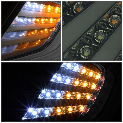 D-Motoring - 16-18 Honda Civic 4-Dr Sedan Tail Lights - 3D LED Bar - Smoked Clear Lens - Plug-n-play - Pair - 5