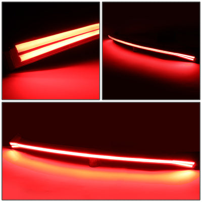 D-Motoring - 16-18 Honda Civic 4-Dr Sedan Tail Lights - Dual 3D LED Bar - Smoked Clear Lens - Plug-n-play - 3