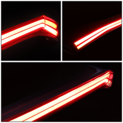 D-Motoring - 16-18 Honda Civic 4-Dr Sedan Tail Lights - Dual 3D LED Bar - Smoked Clear Lens - Plug-n-play - 4