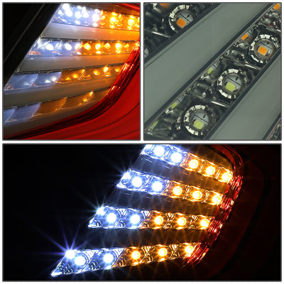 D-Motoring - Tail Lights - 3D LED Bar - Smoked Lens - Plug-n-Play - Pair - 16-18 Honda Civic 4-Dr Sedan - 4
