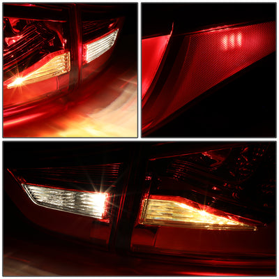 D-Motoring - Tail Lights - 3D LED Bar - Red Lens - Plug-n-Play - Pair - 11-13 Hyundai Elantra Sedan - 4
