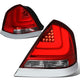 D-Motoring - Tail Lights - 3D LED Bar - Red Lens - Plug-n-Play - Pair - 98-11 Ford Crown Victoria - 1