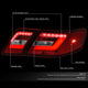 D-Motoring - Tail Lights - 3D LED Bar - Red Lens - Plug-n-Play - Pair - 10-11 Toyota Camry - 2