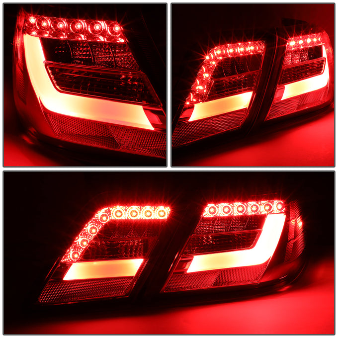 D-Motoring - Tail Lights - 3D LED Bar - Red Lens - Plug-n-Play - Pair - 10-11 Toyota Camry - 3