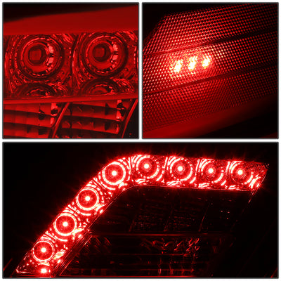 D-Motoring - Tail Lights - 3D LED Bar - Red Lens - Plug-n-Play - Pair - 10-11 Toyota Camry - 4