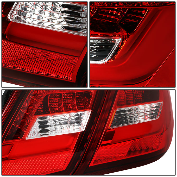 D-Motoring - Tail Lights - 3D LED Bar - Red Lens - Plug-n-Play - Pair - 10-11 Toyota Camry - 5