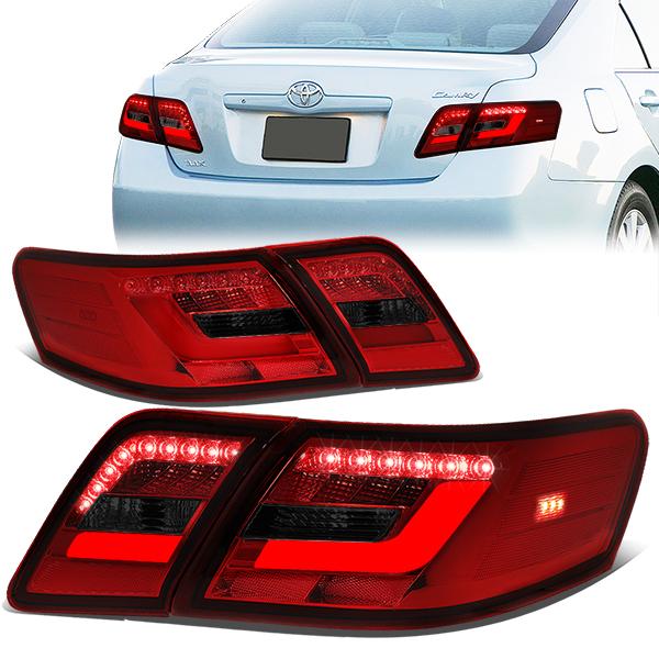 LED Bar Brake Tail Lights (Red,Smoked) <br>10-11 Toyota Camry