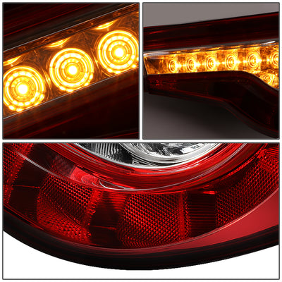 D-Motoring - 13-18 Scion Fr-S Toyota 86 Tail Lights - Sequential LED Turn Signal - Red Lens - Plug-n-play - Pair - 3