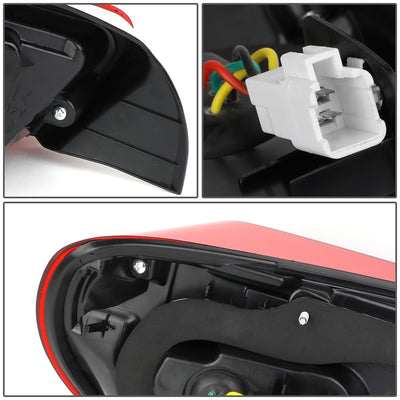 D-Motoring - 13-18 Scion Fr-S Toyota 86 Tail Lights - Sequential LED Turn Signal - Red Lens - Plug-n-play - Pair - 4