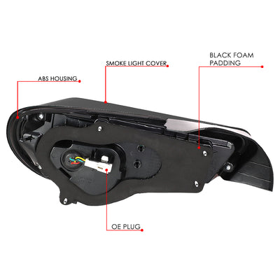 D-Motoring - 13-18 Scion Fr-S Toyota 86 Tail Lights - Sequential LED Turn Signal - Smoked Lens - Plug-n-play - Pair - 5