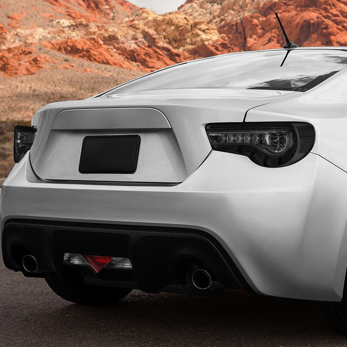 D-Motoring - 13-18 Scion Fr-S Toyota 86 Tail Lights - Sequential LED Turn Signal - Smoked Lens - Plug-n-play - Pair - 7