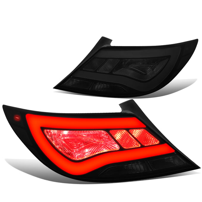 LED Tube Brake Tail Lights (Smoked) <br>12-17 Hyundai Accent Sedan