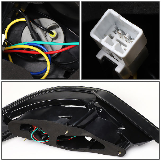 D-Motoring - 12-17 Hyundai Accent 4-Dr SedanTail Lights - 3D LED Bar - Smoked Lens - Plug-n-play - Pair - 5