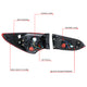 D-Motoring - 13-16 Hyundai Santa Fe Tail Lights - 3D LED Tube Bar - Red Lens - Plug-n-play - Pair - 6