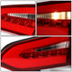 D-Motoring - 13-16 Hyundai Santa Fe Tail Lights - 3D LED Tube Bar - Red Lens - Plug-n-play - Pair - 5