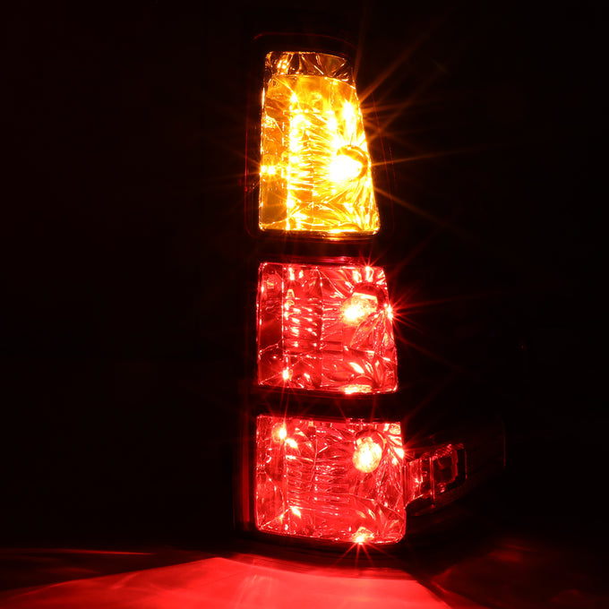 D-Motoring - 03-09 Lexus GX470 Tail Lights - Red Lens - Amber Conner - Plug-n-play - Pair - 3