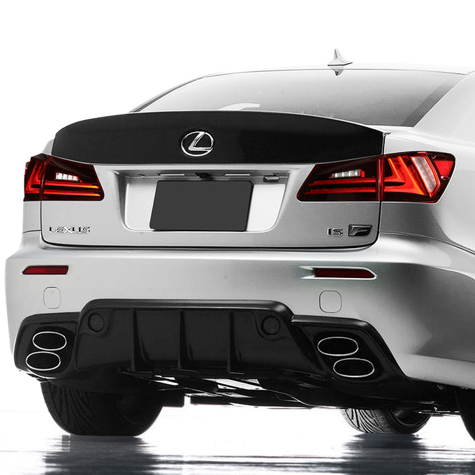 D-Motoring - 06-13 Lexus IS250 IS350 Sedan Tail Lights - Full LED 3D Strip/Brake/Reverse - Red / Clear Lens - Plug-n-play - Pair - 7