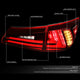 D-Motoring - 06-13 Lexus IS250 IS350 Sedan Tail Lights - Full LED 3D Strip/Brake/Reverse - Red / Clear Lens - Plug-n-play - Pair - 2