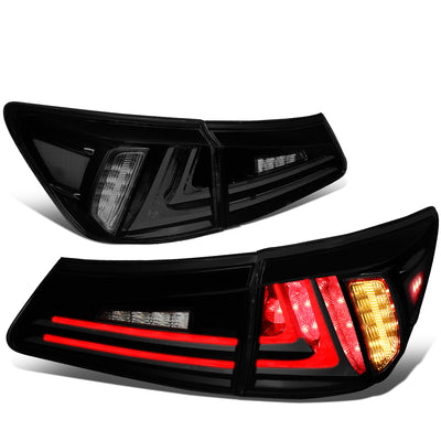 Full LED Brake/Reverse Tail Lights (Smoked) <br>06-13 Lexus IS250 IS350 Base Sedan