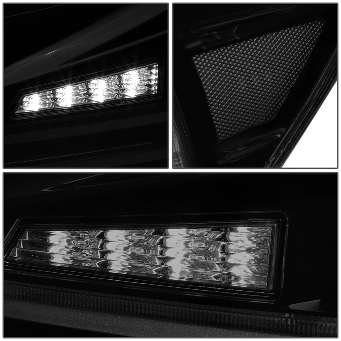 D-Motoring - 06-13 Lexus IS250 IS350 Sedan Tail Lights - Full LED 3D Strip/Brake/Reverse - Smoked Lens - Plug-n-play - Pair - 5