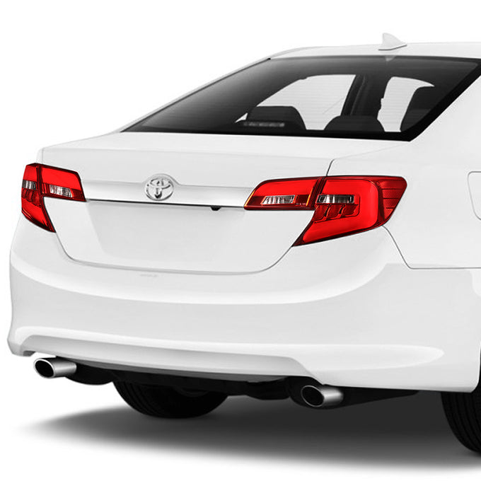 D-Motoring - 12-14 Toyota Camry Tail Lights - 3D LED Bar - Red Lens - Plug-n-play - Pair - 7