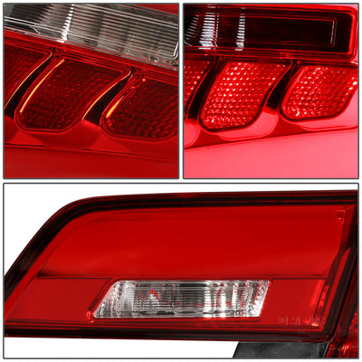 D-Motoring - 12-14 Toyota Camry Tail Lights - 3D LED Bar - Red Lens - Plug-n-play - Pair - 4