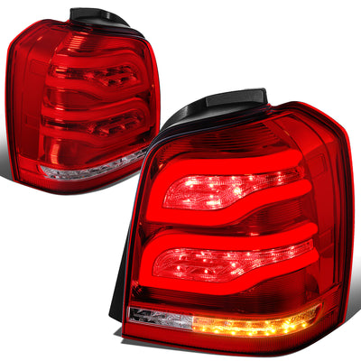 LED Tube Bar Brake Tail Lights (Red) <br>01-07 Toyota Highlander Base/Limited/Sport