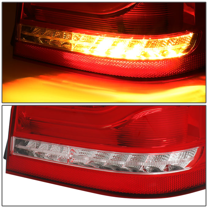 D-Motoring - 01-07 Toyota Highlander Tail Lights - Full LED+3D Tube Bar - Red / Clear Lens - Plug-n-play - Pair - 5