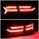D-Motoring - 11-17 Volkswagen Jetta Sedan Tail Lights - Full LED+3D Strip+Chasing Turn Signal - Red / Clear Lens - Plug-n-play - Pair - 3