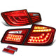 D-Motoring - Tail lights - 3D LED - Red Housing - Clear Lens - Plug-n-Play - Pair - BMW 528i & XDrive / 530i / 535i & XDrive / 550i & XDrive / M5 - 1