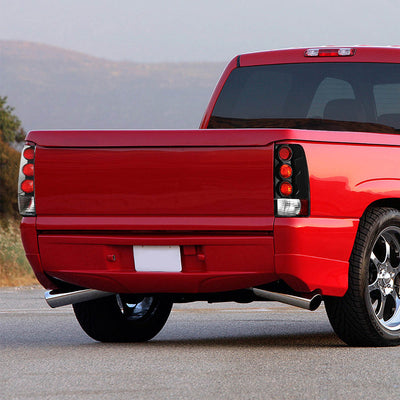 D-Motoring - Tail lights - Black Housing - Plug-n-Play - Pair - Chevy Silverado 1500(HD) / 2500(HD) / 3500(HD) / Sierra 1500(HD) / 2500(HD) - 5
