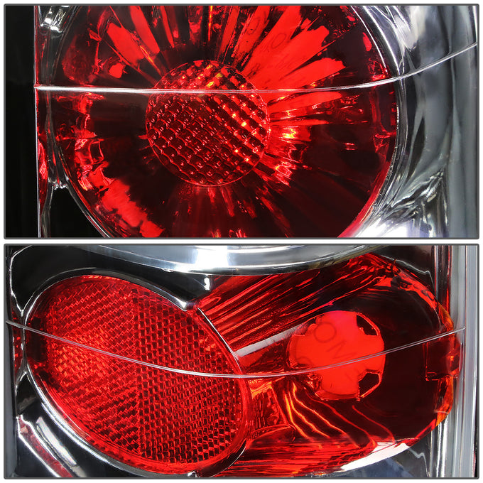 D-Motoring - Tail lights - Chrome Housing - Plug-n-Play - Pair - Chevy S-10(Blazer) / GMC S-15(Jimmy) / GMC Sonoma - 2