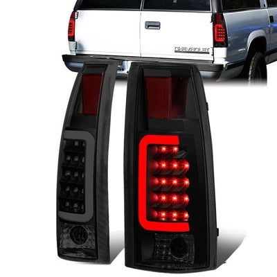 LED C-Bar Tail Lights (Tinted)<br>88-00 Silverado C10 C/K 1500-3500 Suburban