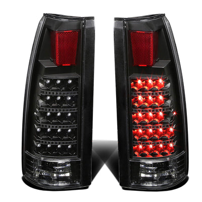 LED Tail Lights (Black,Clear)<br>88-00 Silverado C10 C/K 1500-3500 Suburban