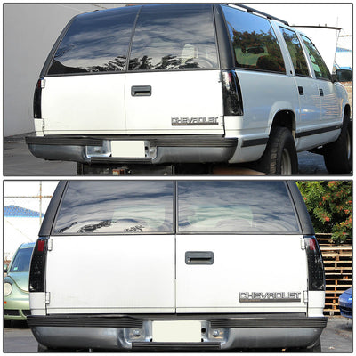 D-Motoring - Tail lights - LED - Black Housing - Smoked Lens - Plug-n-Play - Pair - Cadillac Escalade / C(K)1500 / C(K)2500 / C(K)3500 / Suburban / Tahoe - 5