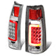 D-Motoring - Tail lights - 3D LED Red Bar - Chrome Housing - Clear Lens - Plug-n-Play - Pair - Cadillac Escalade / C(K)1500 / C(K)2500 / C(K)3500 / Suburban / Tahoe - 1