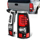 3D LED C-Bar Tail Lights(Black)<br>03-07 Silverado Sierra 1500 2500 3500 HD