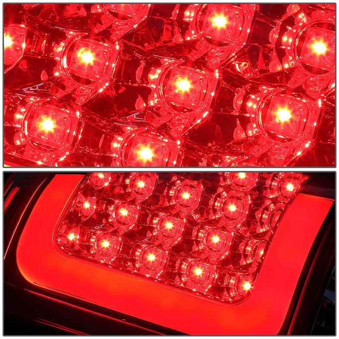 D-Motoring - Tail lights - 3D LED C-Bar - Chrome Housing - Smoked Lens - Plug-n-Play - Pair - Chevy Silverado 1500 / 2500 / 3500 / GMC Sierra 1500 / 2500 / 3500 - 3