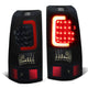 D-Motoring - Tail lights - 3D LED Red Bar - Black Housing - Smoked Lens - Plug-n-Play - Pair - Chevy Silverado 1500 / 2500 / 3500 / GMC Sierra 1500 / 2500 / 3500 - 1