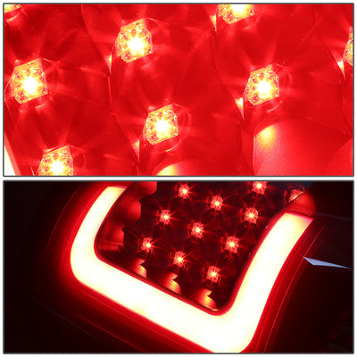 D-Motoring - Tail lights - 3D LED Red Bar - Black Housing - Smoked Lens - Plug-n-Play - Pair - Chevy Silverado 1500 / 2500 / 3500 / GMC Sierra 1500 / 2500 / 3500 - 3