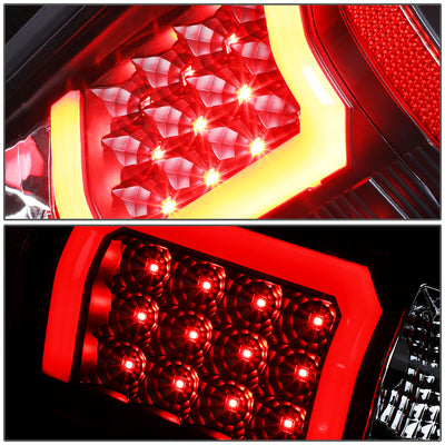 D-Motoring - Tail lights - C-Shape 3D LED - Black Housing - Clear lens - Plug-n-Play - Pair - Chevy Silverado 1500 / 2500 HD / 3500 HD / GMC Sierra 1500 / 2500 HD / 3500 HD - 4