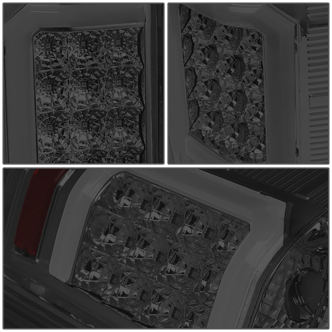 D-Motoring - Tail lights - C-Shape 3D LED - Smoked Lens - Plug-n-Play - Pair - Chevy Silverado 1500 / 2500 HD / 3500 HD / GMC Sierra 1500 / 2500 HD / 3500 HD - 5