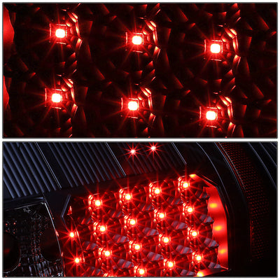 D-Motoring - Tail lights - LED - Black Housing - Clear lens - Plug-n-Play - Pair - Chevy Silverado 1500 / 2500 HD / 3500 HD / GMC Sierra 1500 / 2500 HD / 3500 HD - 4