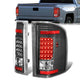 LED Tail Lights (Black)<br>07-14 Chevy Silverado 1500 2500HD 3500HD